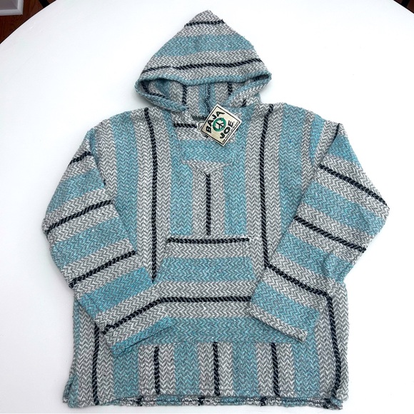 NWT Earth Ragz Baja Hoodie Poncho Original Made with 100% Recycled Fibers Small - Picture 1 of 10